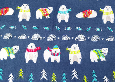 Cute Animal Printing Cotton Flannel Cloth Waterproof For Children'S Warm Care