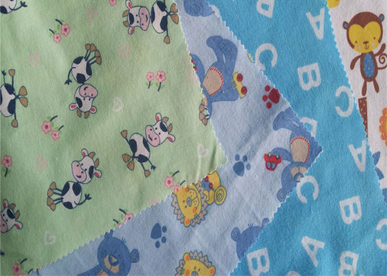 Single Side Double Side 40x42 Cotton Flannelette Fabric For Kids