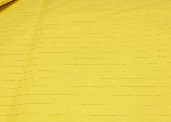 Yellow Strip Cloth 270GSM  Antistatic ESD Fabrics Shrink Resistant