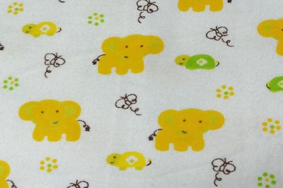 Beautiful Plain Dyed Woven 100% Cotton Flannel Fabric 160gsm  skin friendly