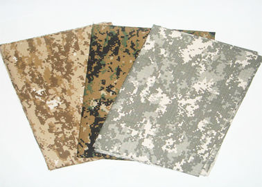 100% Cotton Kakhi Hunting Camo Fabric , Twill Green Blue Camouflage Fabric