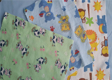 Cartoon Animal Soft Cotton Flannel Cloth Double Sided Easy Decontamination