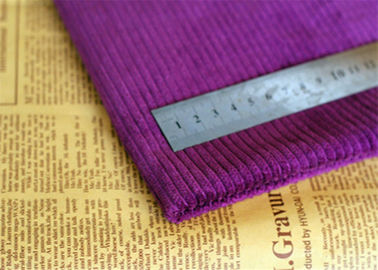 Water Proof Purple Corduroy Fabric Antibacterial 60 Cotton 40 Polyester