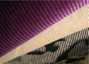 Water Proof Purple Corduroy Fabric Antibacterial 60 Cotton 40 Polyester