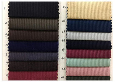 Woven Plain Style 8 Wale Lightweight Corduroy Fabric None Elasticity For Garment