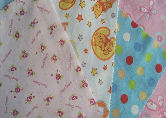 Single Side Double Side 40x42 Cotton Flannelette Fabric For Kids