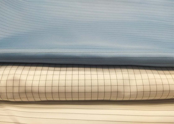 Blue Anti Static Lining Fabric 60gsm And 110gsm lightweight