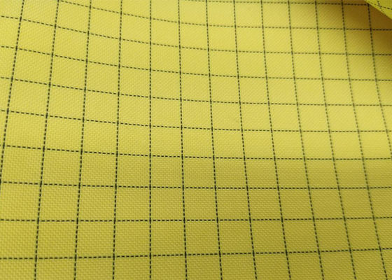 5mm Grid Yellow Anti Static Fabric For Industy UnderWear
