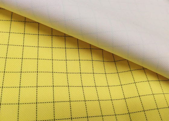 5mm Grid Yellow Anti Static Fabric For Industy UnderWear