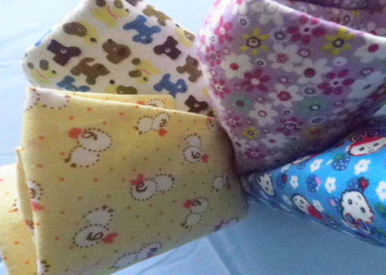 Customized Printed Cotton Flannel Cloth Single Or Double Sided Brush