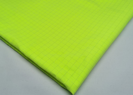 100% Cotton Safety Vest Fabric Fluorescent Yellow Fabric For Warning Vest